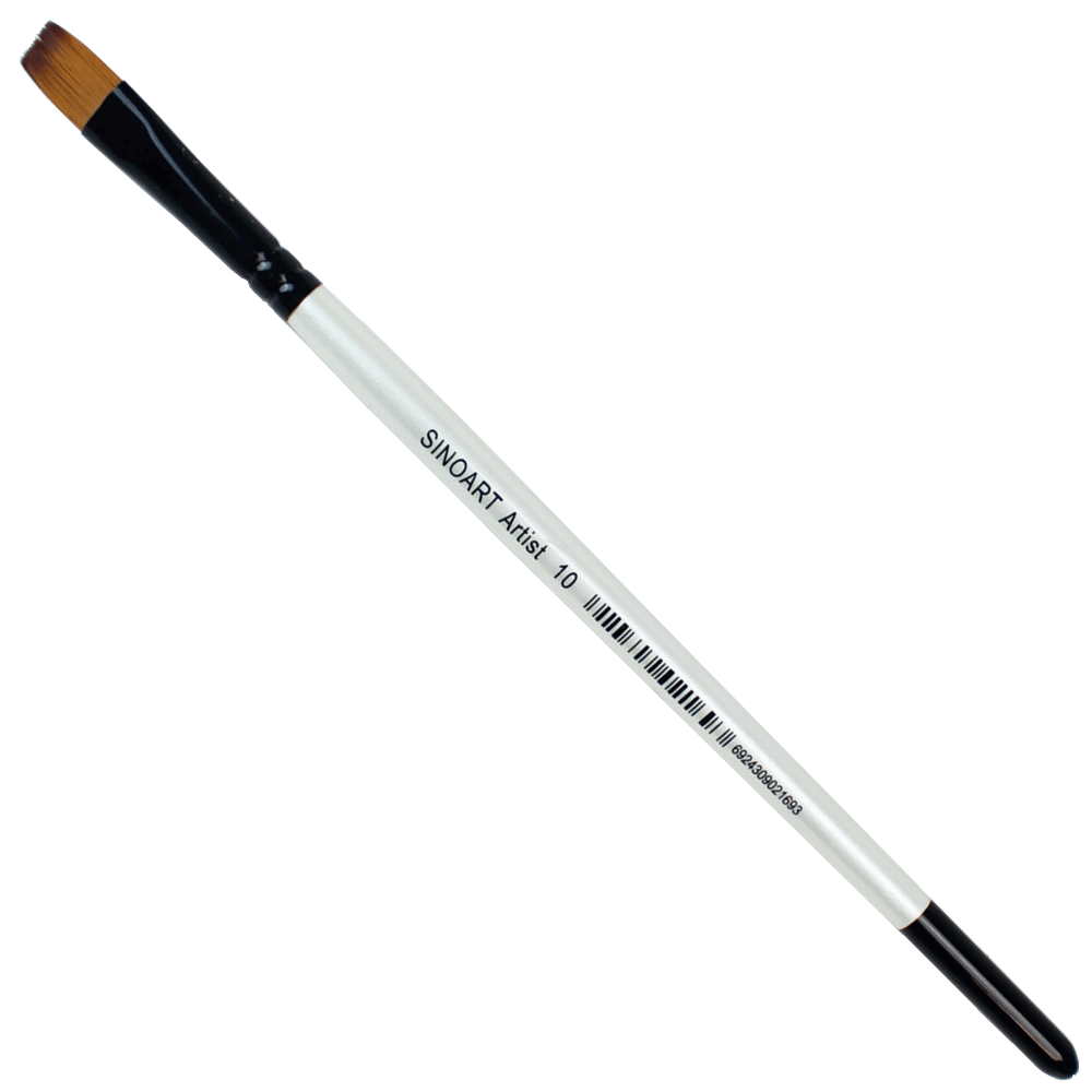 Pincel Chato Artist Curto Sinoart 10